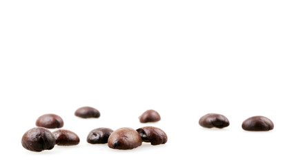 Coffee beans isolated.