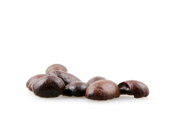 Coffee beans isolated.