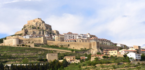 Naklejka premium view of Morella, Castellon province,Spain