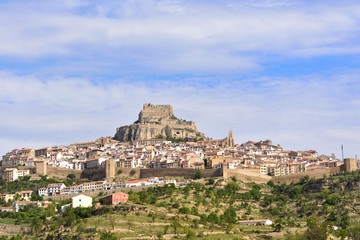 view of Morella, Castellon province,Spain