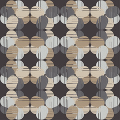 Polka dot seamless pattern. Geometric background. Dots, circles and buttons. Тextile rapport.