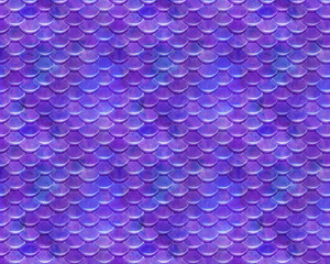 Pink purple mermaid or fish scales, bright trendy summer pattern with reptilian scales, perfect for scrapbooking, wallpaper, greeting cards, stationary or fabric © Sunnydays
