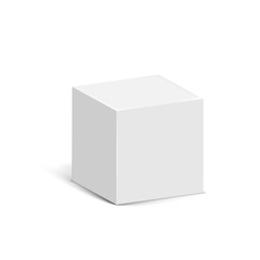 Cube isolated on white background. Vector illustration.