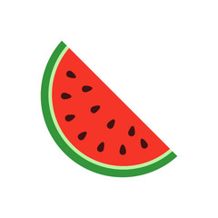 watermelon icon isolated on white background. Vector illustration.