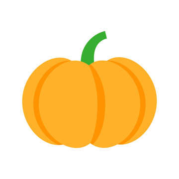 Pumpkin icon isolated on white background. Vector illustration.