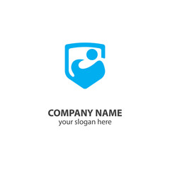 shield logo design element, shield logo design template