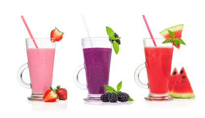 Different types of smoothies