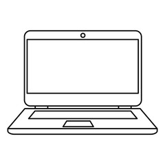 laptop computer isolated icon