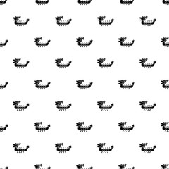 Dragon boat icon. Simple illustration of dragon boat vector icon for web