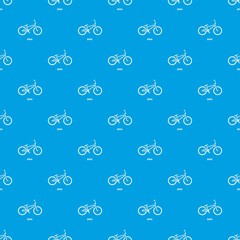 BMX bike pattern vector seamless blue repeat for any use
