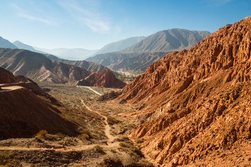 Paseo de los Colorados in Purmamarca, 7 colours mountain in northwest of Argentina