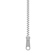 Icon zipper. Zippered lock. Closed zipper. Fastener. Vector illustration