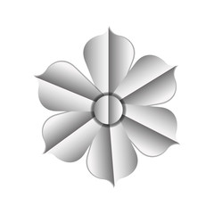 beautiful flower silver decoration