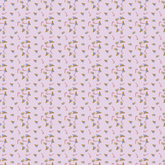 seamless pattern of candies and ice cream