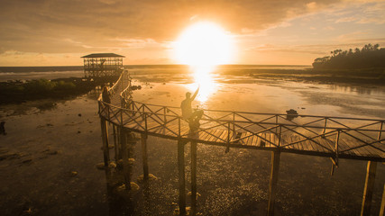walkway cloud9 siarago philippines drone shot sayhello