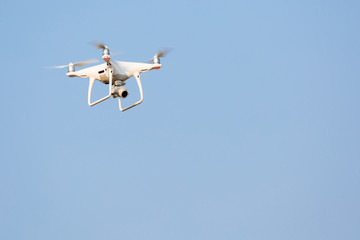 Drone with blue sky