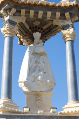 Naklejka premium Virgen de los Desamparados statue in Puente del Mar. Valencia, Spain.