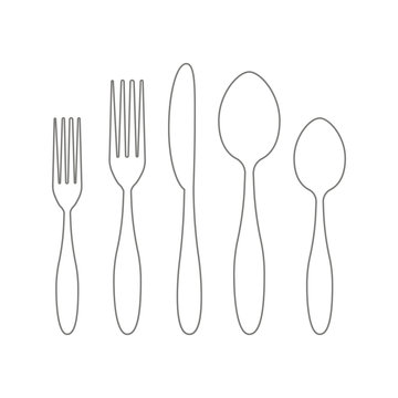 Cutlery Icons Set