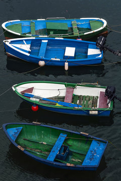 Barcazas azules