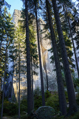 Spectacular Rock City in Adrspach, mountains, national park, Czech Republic