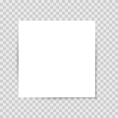 List sticker with shadow