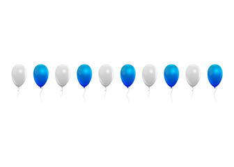 Realistic balloons background. Octoberfest colors background