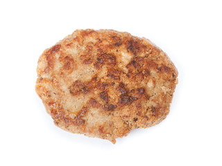 Single prepared small hand made cutlet