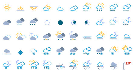 50 Weather Icons - Iconset