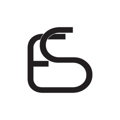 Obraz premium ES logo letter design