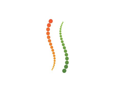 Spine diagnostics symbol logo templat