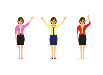 Obraz premium set of three business women