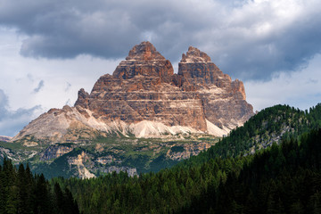 Panoramic view of a mountainside