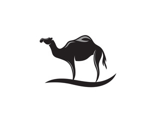 Simple elegant stand camel logo