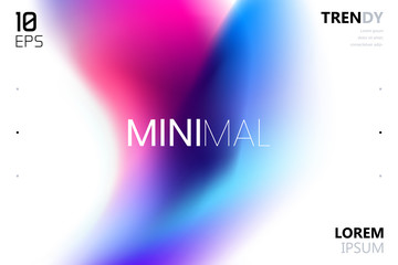 Trendy Fluid Gradient Shape Background. Abstract Watercolor Backdrop. Color Flow Design