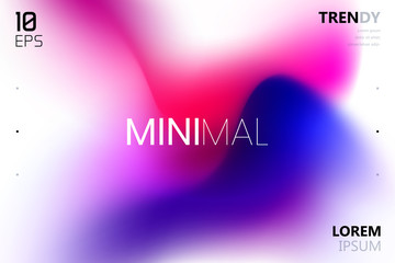 Trendy Fluid Gradient Shape Background. Abstract Watercolor Backdrop. Color Flow Design