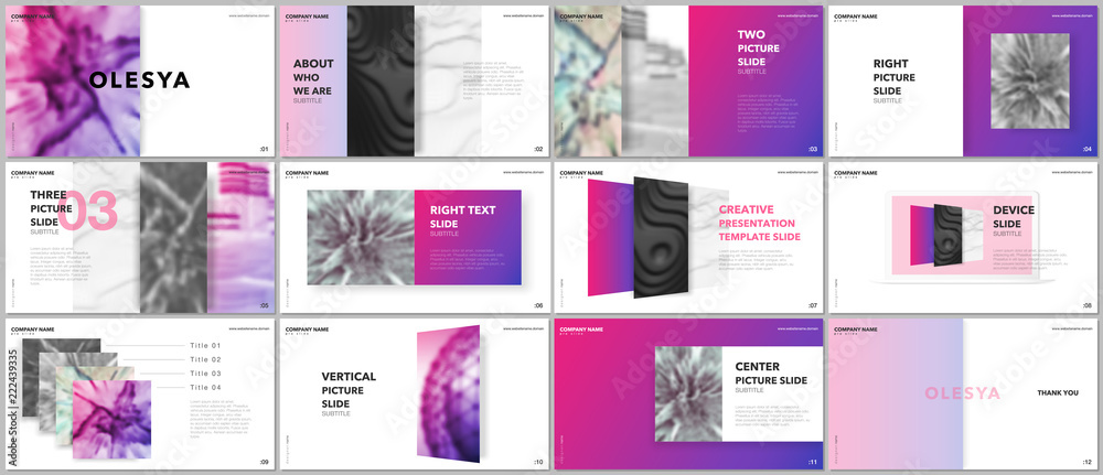 Canvas Prints minimal presentations design, portfolio vector templates with elements on white background. multipur
