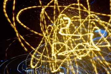 Light night bokeh blur abstract background 