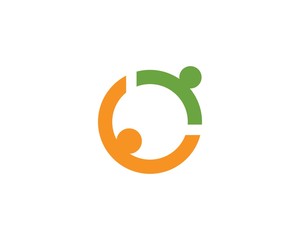 Fototapeta na wymiar Community care logo and symbol template app