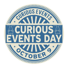 Obraz premium Curious Events Day, October 9