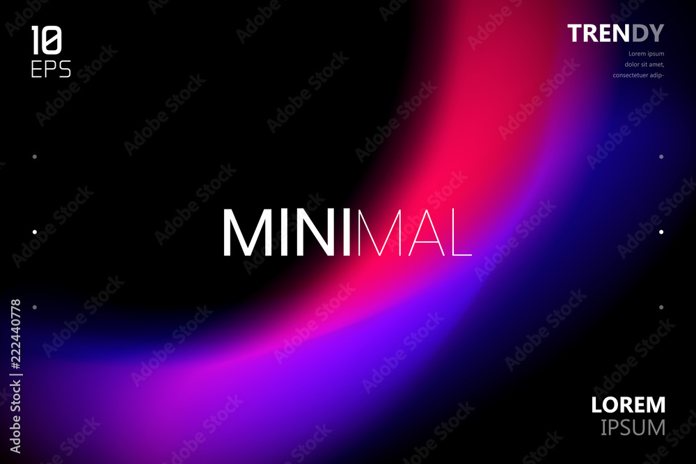 Wall mural trendy fluid gradient shape background. abstract watercolor backdrop. color flow design