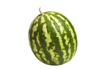 Ripe green watermelon