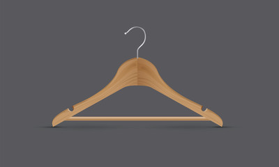 wooden coat hanger