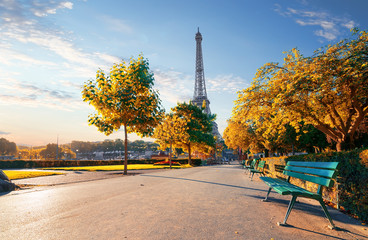 Trocadero Garden in autumn