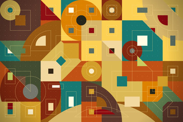 背景　ランダム　図形　模様