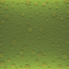 Christmas card decorated with white snowflakes. Pattern for Christmas greetings