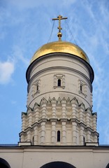 Fototapeta na wymiar Architecture of Moscow Kremlin. Popular landmark. Color photo.