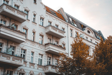 vintage facaded building at friedrichshain, berlin