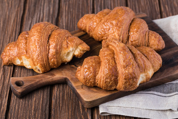freshly baked croissants