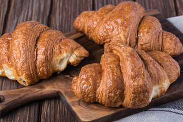 freshly baked croissants
