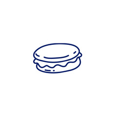 doodle macaron icon